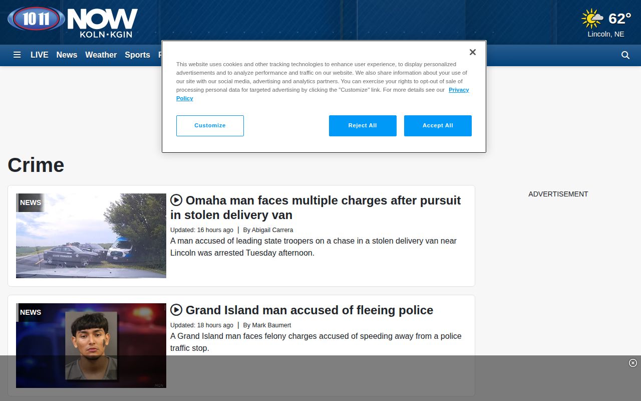 York County crime news section from 10/11 NOW